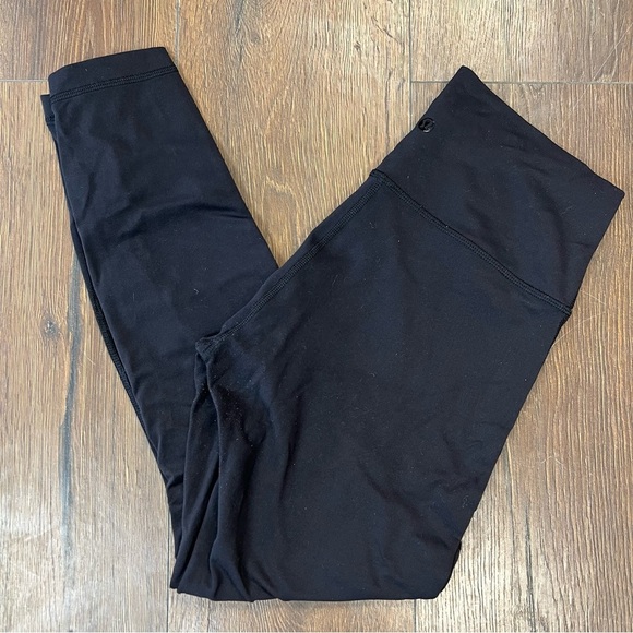 Lululemon Wunder Under Pant (Hi-Rise) (Tech Mesh) Black SZ 8 - Picture 2 of 6